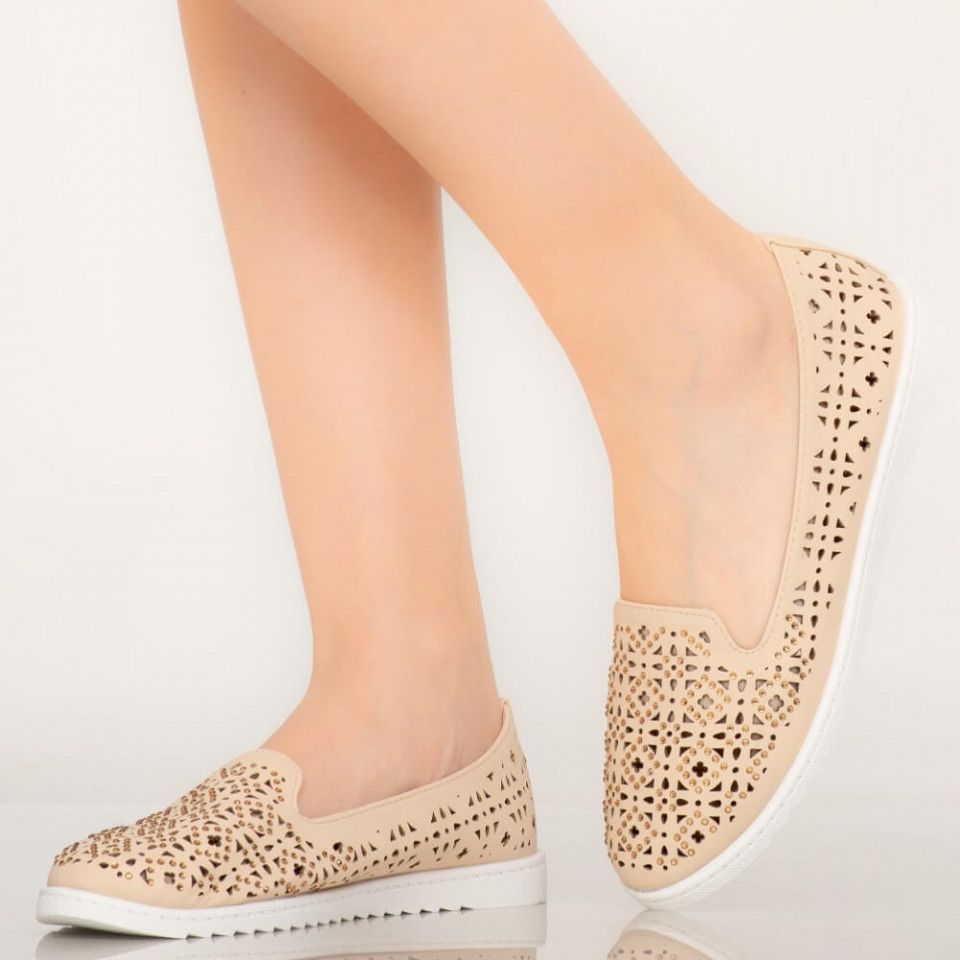 Pantofi casual Vela bej