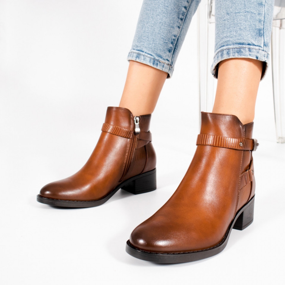 Botine Imblanite MAE Camel