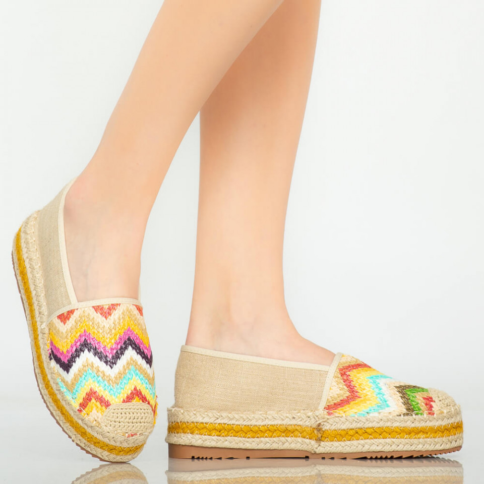 Pantofi casual Mony bej