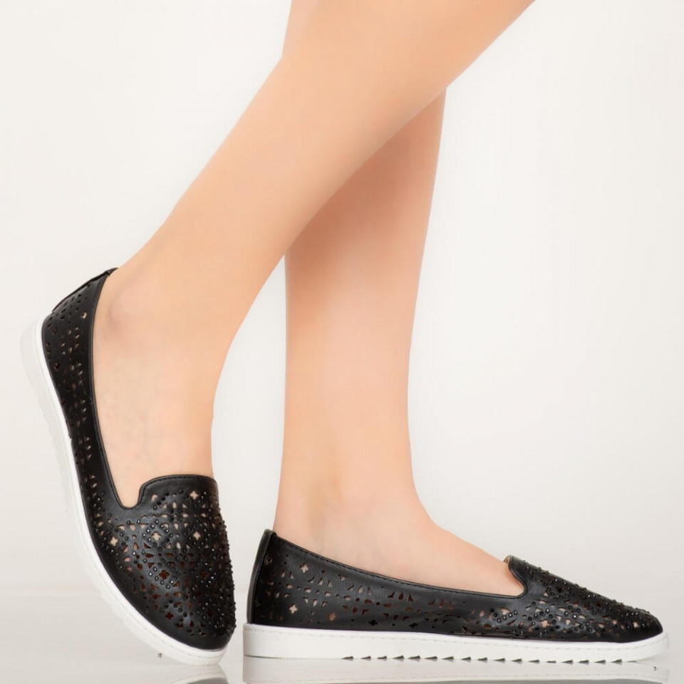 Pantofi casual Vela negri