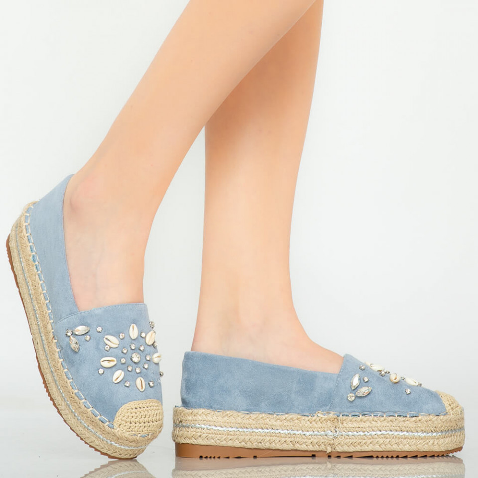 Pantofi casual Calla albastri