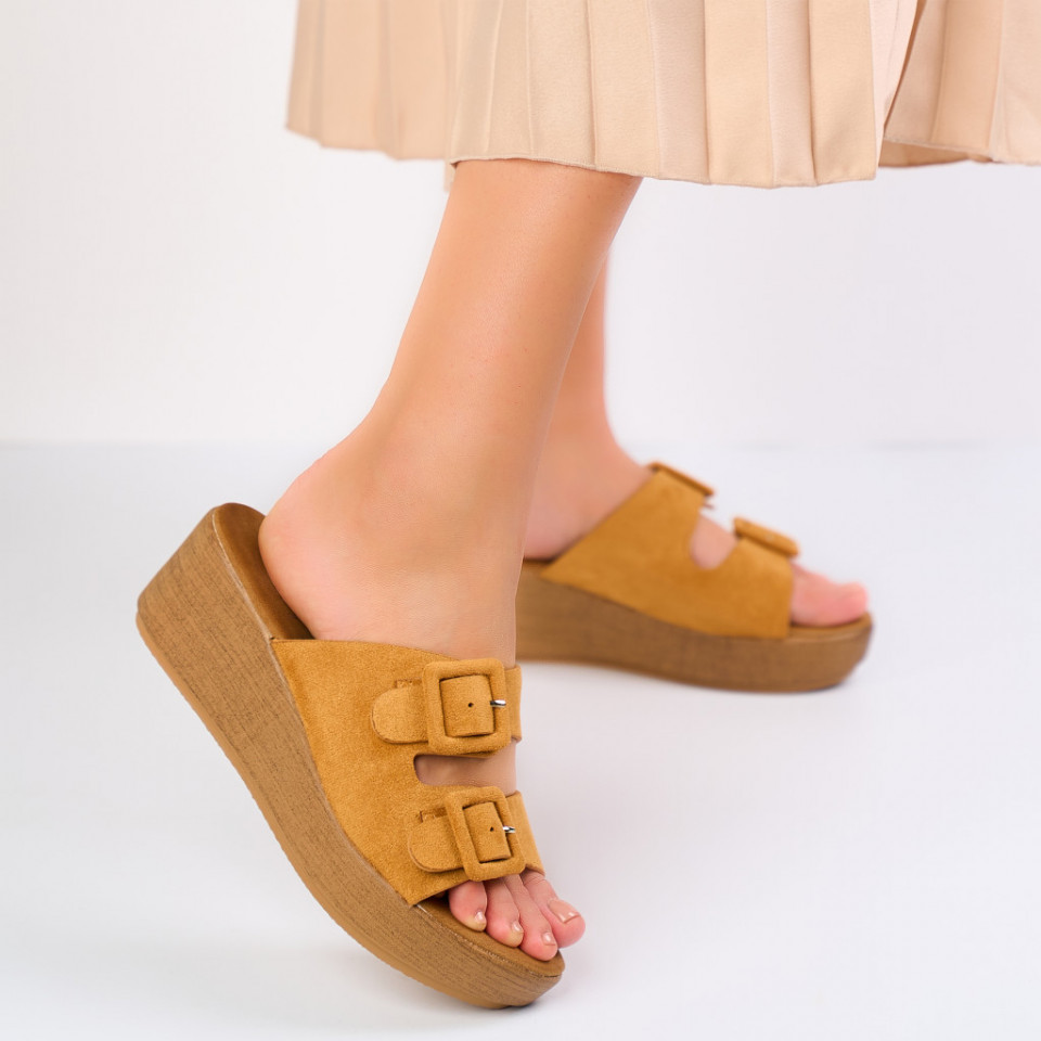 Papuci Dama NERI Camel