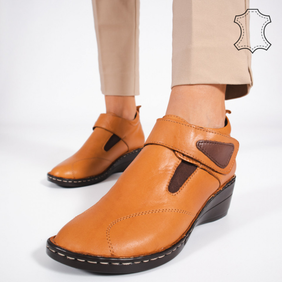 Platforme Piele Naturala LYD Camel