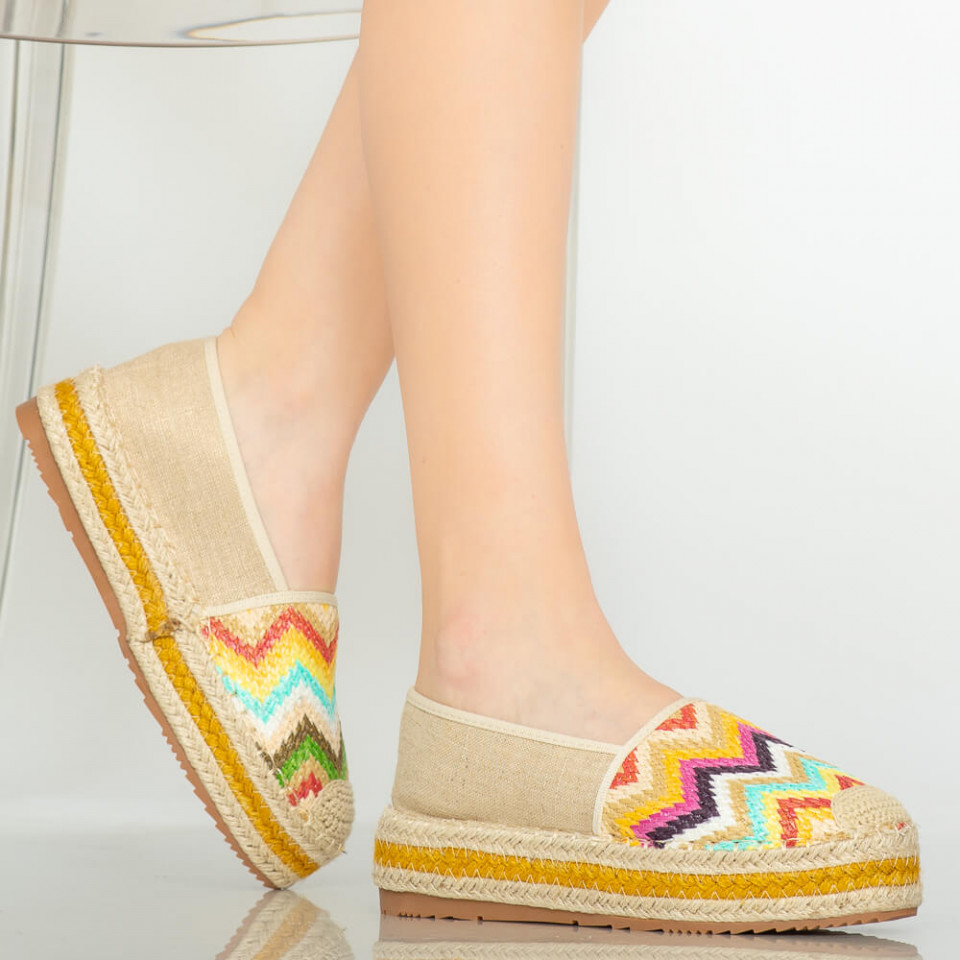 Pantofi casual Mony bej