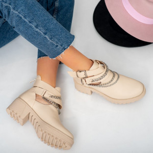 Botine dama Giesa bej