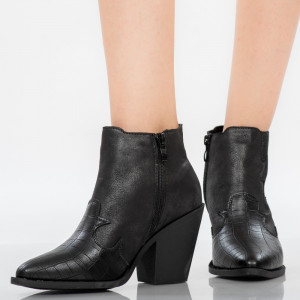 Botine dama Levy negre