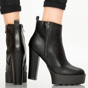 Botine dama Nox negre