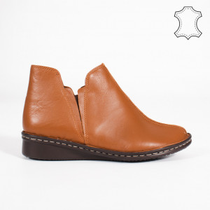 Ghete Piele Naturala RIPA Camel