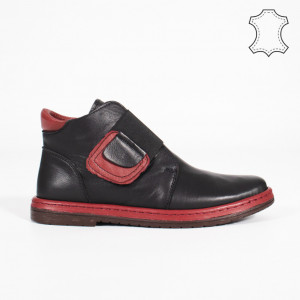 Ghete Piele Naturala SEV Negre
