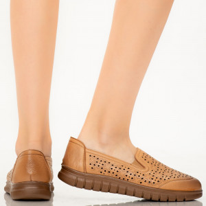 Pantofi dama Leme camel