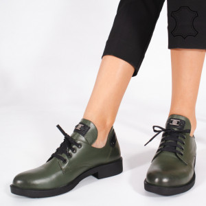 Pantofi Piele Naturala BRAN Verzi
