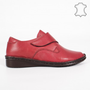 Pantofi Piele Naturala KAS Bordo