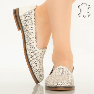 Pantofi piele naturala Timon bej
