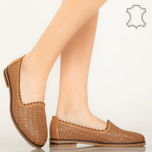 Pantofi piele naturala Timon maro