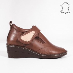 Platforme Piele Naturala LYD Maro