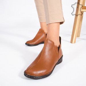 Ghete Piele Naturala RIPA Camel