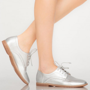 Pantofi casual Burn argintii