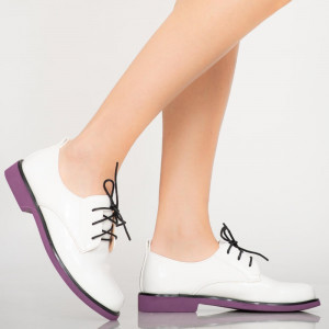 Pantofi casual Erty albi