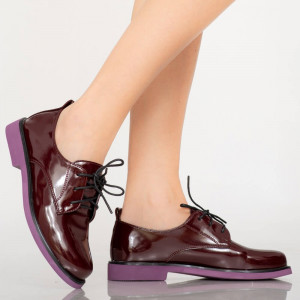 Pantofi casual Erty bordo