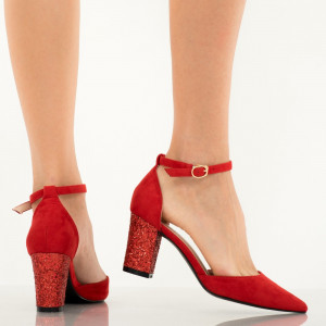Pantofi dama Mantis rosii