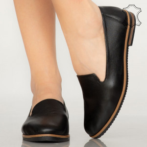 Pantofi piele naturala Bena negri
