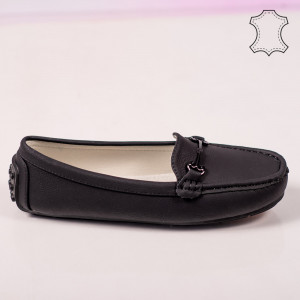 Pantofi piele naturala Muli negri