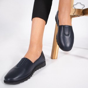 Pantofi Piele Naturala YOD Albastri