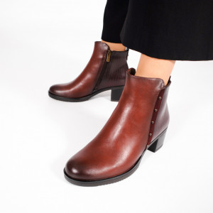 Botine Imblanite GEO Bordo