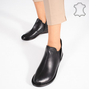 Ghete Piele Naturala RIPA Negre