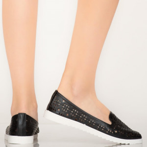 Pantofi casual Vela negri