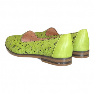Pantofi piele naturala Hill galbeni