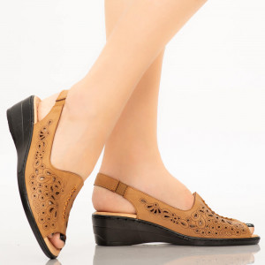 Sandale dama Goni camel