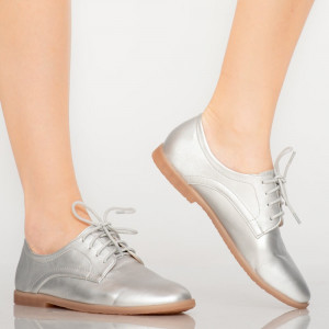 Pantofi casual Burn argintii