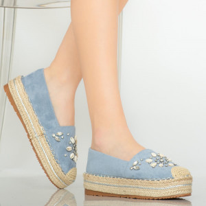 Pantofi casual Calla albastri