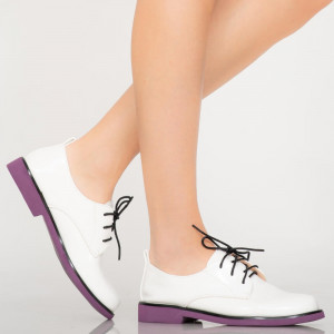 Pantofi casual Erty albi