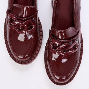 Pantofi Casual ILE Bordo
