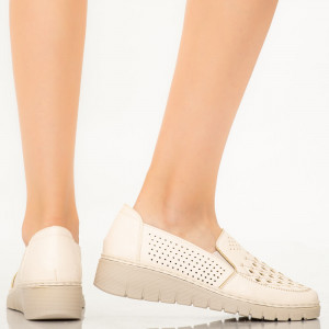 Pantofi dama Lavi albi