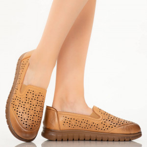 Pantofi dama Leme camel