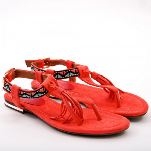 Sandale dama Croix fuchsia