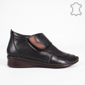 Ghete Piele Naturala DAR Negre