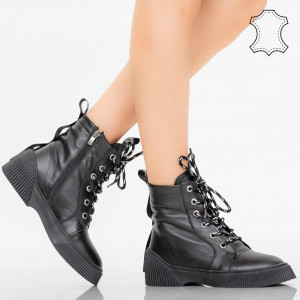 Ghete piele naturala Rey negre