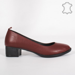 Pantofi Piele Naturala DOL Bordo