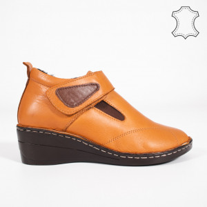 Platforme Piele Naturala LYD Camel