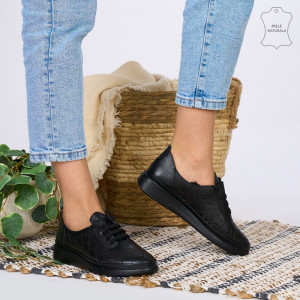 Adidasi Piele Naturala ELY Negri