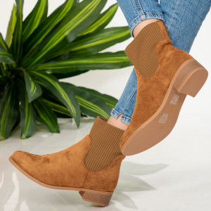 Botine dama Dene camel