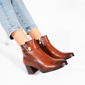 Botine Imblanite EIS Bordo