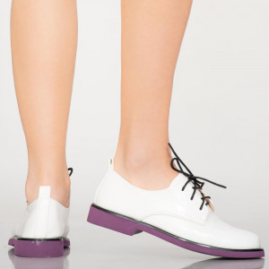 Pantofi casual Erty albi