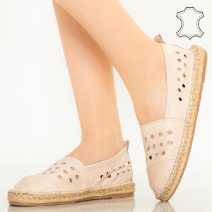 Pantofi piele naturala Dove roz
