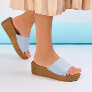 Papuci Dama LINA Blue