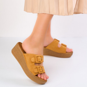 Papuci Dama NERI Camel